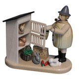 Bunny Farmer Incense Smoker – German Christmas smoker by Holzwaren Egermann