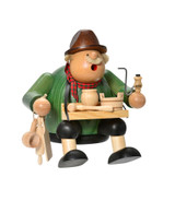 Wooden Goods Dealer Sitting Smoker | 15cm – German Christmas smoker by KWO
