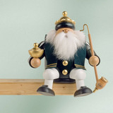 Holy King "Balthasar", sitting – alternate view of the German Christmas smoker