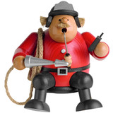 Fireman Incense Smoker, sitting | 6.3 Inches Tall – German Christmas smoker by KWO