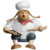 Pastry Cook, sitting Incense Smoker | 6.7 Inches Tall – German Christmas smoker by KWO