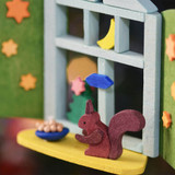 Squirrel in the Window Ornament – alternate view of the Christmas ornament
