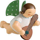 WENDT & KÜHN Ornament Flying Angel Playing Mandolin – alternate view of the Christmas ornament