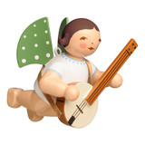 WENDT & KÜHN Ornament Flying Angel with Banjo – alternate view of the Christmas ornament