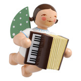 WENDT & KÜHN Ornament Flying Angel with Accordion – Christmas ornament