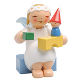 WENDT & KÜHN Goodwill Snowflake Marguerite Angel with Building Blocks – Christmas ornament
