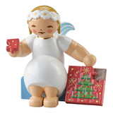 WENDT & KÜHN Goodwill Snowflake Marguerite Angel with Jigsaw Puzzle – Christmas ornament