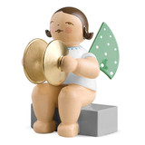 WENDT & KÜHN Sitting Angel Cymbals Figurine – Christmas ornament