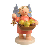 WENDT & KÜHN Crowned Angel with Fruit Basket Figurine – Christmas ornament