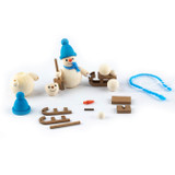 Build a Snowman Figurine Kit - Sleds | 2.5 Inces – alternate view of the Christmas ornament