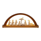 Natural Nativity LED-Arch | Height 16 cm - Width 40 cm – Christmas light arch by Richard Glaesser