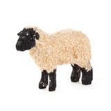 Black Sheep with White Wool | 3.5cm – Christmas ornament by Reifendreherei Harald Lorenz