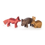 Forest Animal Figurines | Fox, Boar, Rabbit – Christmas ornament by Reifendreherei Harald Lorenz