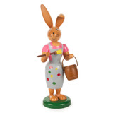 Large Lady Rabbit Painter | 25cm – Christmas ornament by Gahlenz Holzkunst