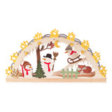Unfinished Kit: Candle Arc LED – alternate view of the Christmas light arch