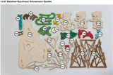 German DIY Smoker KIT - Camping Snowmen - Unpainted – alternate view of the German Christmas smoker