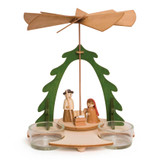 Unfinished Kit: Nativity Tealight Pyramid – alternate view of the Christmas pyramid