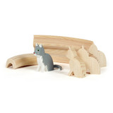 "Four-Stage Wooden Cat Carving: From Block to Masterpiece" – Christmas ornament by Hans-Gunter Flath