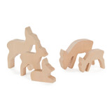 UNCARVED - Deer for Wood Carving - Set of 5 – Christmas ornament by Hans-Gunter Flath