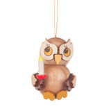 Owl with Candle Ornament – Christmas ornament by Kuhnert GmbH