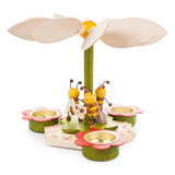 Springtime Bee Tealight Pyramid | 7 Inches Tall – Christmas pyramid by Ralf Zenker