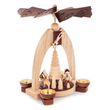 Deer Hunter Tealight Pyramid | 33cm – alternate view of the Christmas pyramid