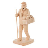 Handcarved Mushroom Man Incense Smoker | 7.4 Inches Tall – German Christmas smoker by Andreas Veit