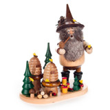 Beehive Gnome Incense Smoker | 8.5 Inches Tall – alternate view of the German Christmas smoker