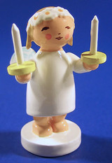 WENDT & KÜHN Goodwill Snowflake Blonde Angel Figurine Candles – alternate view of the Christmas ornament