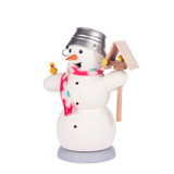 Snowman with Bird Feeder Incense Smoker – German Christmas smoker by Kuhnert GmbH