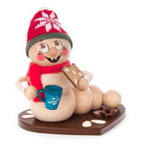 Winter Cookie Eating Smoker Worm | 13.5cm – German Christmas smoker by Kuhnert