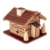 Forest House Cabin Incense Smoker – alternate view of the German Christmas smoker