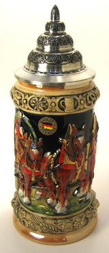 Keg Wagon German Beer Stein – alternate view of the German handcrafted gift