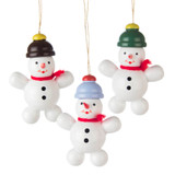Snowman Ornaments - Set of 3 – Christmas ornament by Ralf Zenker