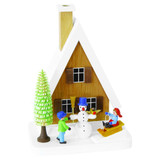 Winter Mountain Cabin Incense Smoker – German Christmas smoker by Richard Glaesser