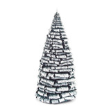Green Trees with White Snow Painted German Made – alternate view of the Christmas ornament