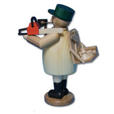 German Forest Worker Incense Smoker with Chainsaw & Axe | 7.5 Inches Tall – alternate view of the German Christmas smoker