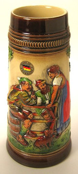 Old German Beer Waitress Stein – alternate view of the German handcrafted gift