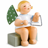 Angel with Triangle, Sitting