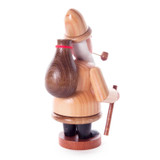 Natural Santa with Gift Sack Smoker | 5 Inches Tall – alternate view of the German Christmas smoker