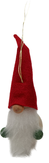 Red Cap Santa German Ornament