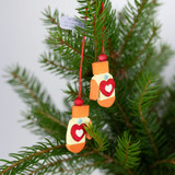 Mittens Wooden Ornament | Set of 6