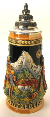 Switzerland German Beer Stein – alternate view of the German handcrafted gift