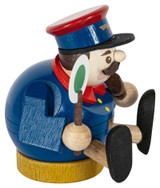 Richard Glässer Mini Railway Worker Incense Smoker | 8 cm – alternate view of the German Christmas smoker