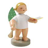 WENDT & KÜHN Blonde Angel Songbook Horn Figurine – Christmas ornament