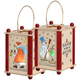 Santa and Snowman LED Lantern | 1 Piece