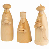 Nativity Wooden Three Wise Men Figures Three Piece Set | 12cm – Christmas ornament by Seiffener Volkskunst eG