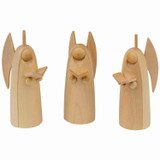 Nativity Wooden Angel Figures Set of Three | 6cm – Christmas ornament by Seiffener Volkskunst eG