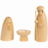 Nativity Wooden Holy Family Figures Three Piece Set | 12cm