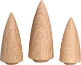 Mini Wooden Tree Figures Set of Three | 9cm – Christmas ornament by Seiffener Volkskunst eG